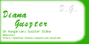 diana guszter business card