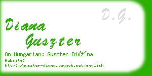 diana guszter business card